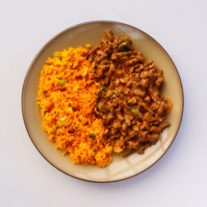 Shoarma met gele rijst