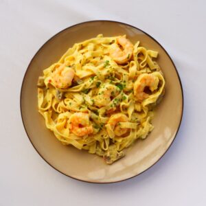 Tagliatelle met garnalen